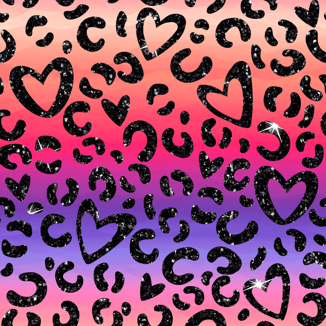 Leo Hearts Black Bio Jersey *Tropical Summer Serie* - Staghorn Eigenproduktion