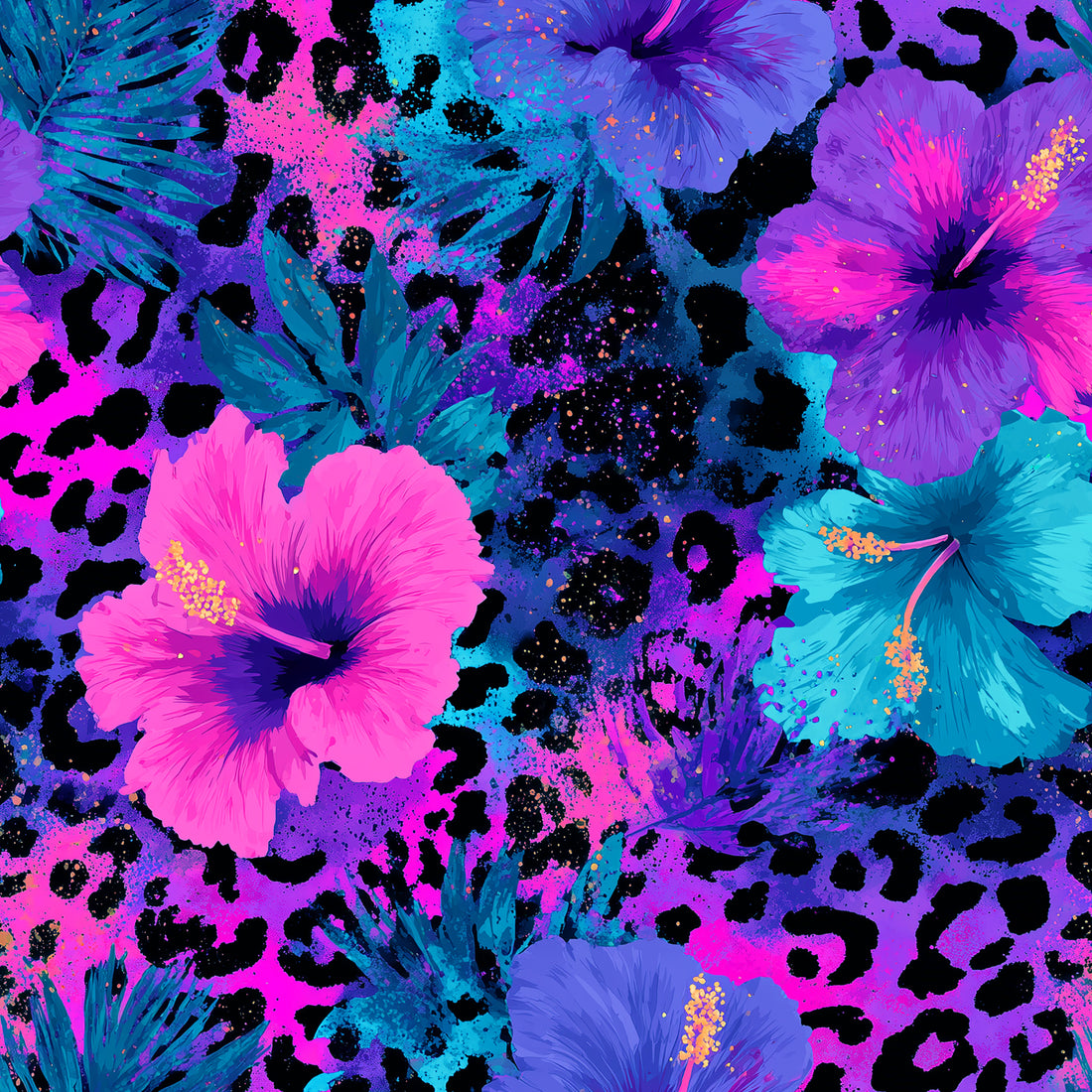 Leo Hibiscus Bio Jersey *Tropical Summer Serie* - Staghorn Eigenproduktion