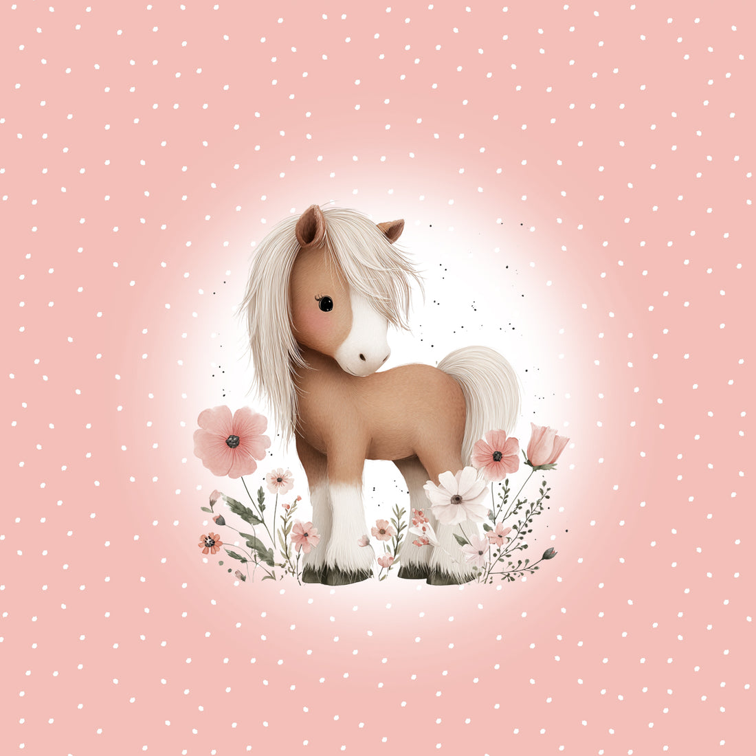 VORBESTELLUNG!! 70cm!! Cute Pony Panel Bio Jersey *Spring Fling Serie* Staghorn Eigenproduktion