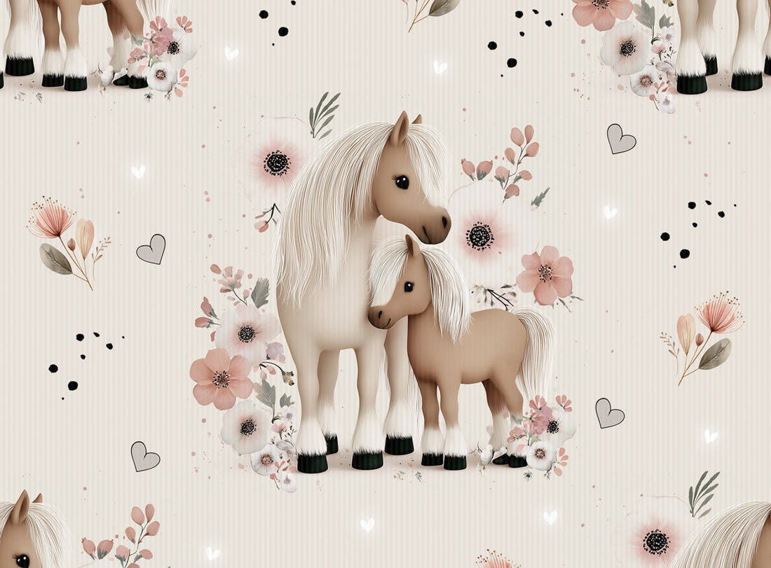 Pony Family Rib Jersey *Cutie Pies ll Serie* - Staghorn Eigenproduktion