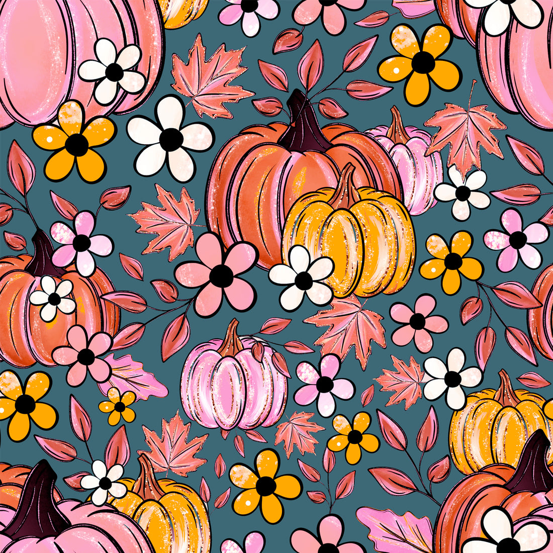 VORBESTELLUNG!! Pumpkins Petrol Bio Sweat *Design Days* - Staghorn Eigenproduktion