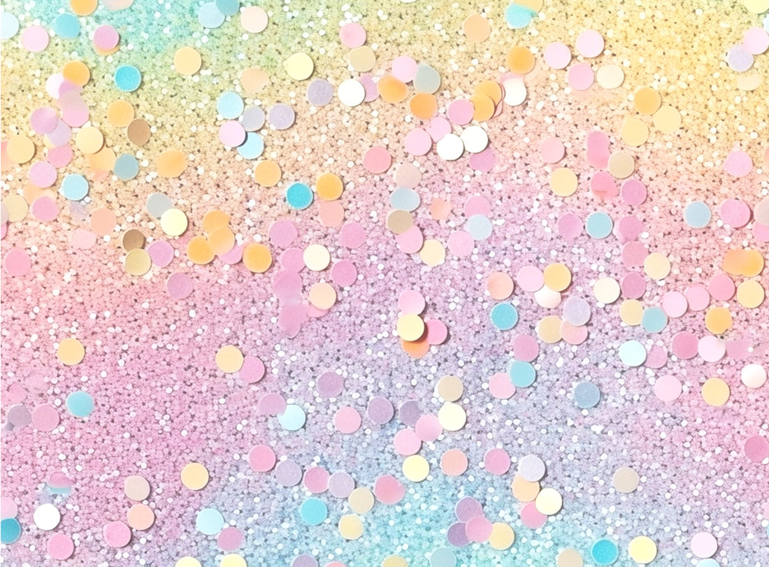 *Rainbow Pailetten Optik* Bio Jersey *Ostern 2026 Serie* Eigenproduktion