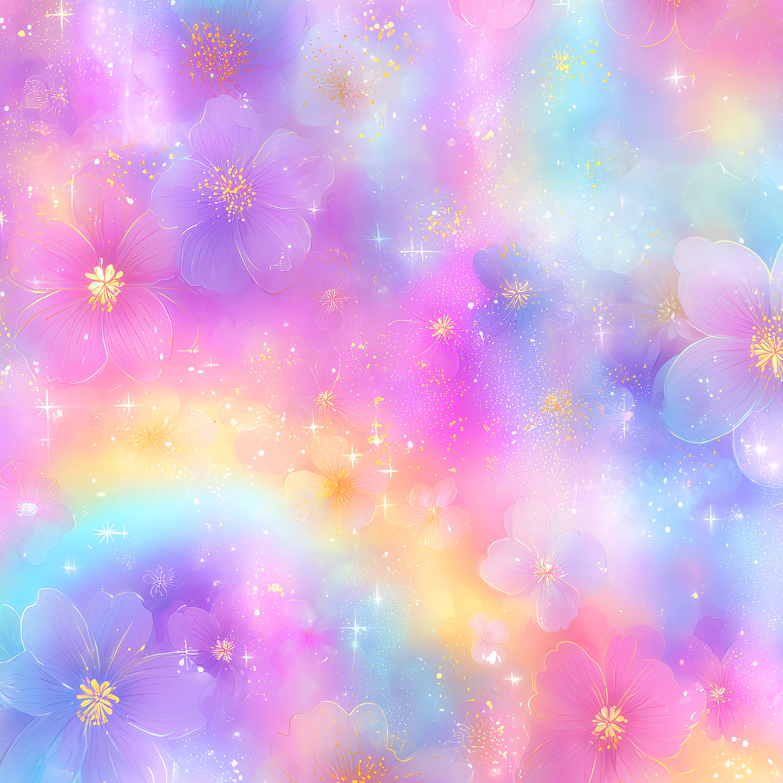 VORBESTELLUNG!! Rainbow Florals Bio Jersey *Summer Life Serie* - Staghorn Eigenproduktion