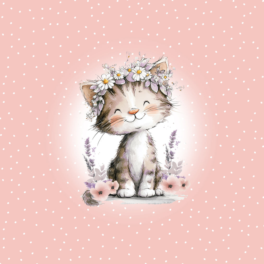 VORBESTELLUNG!! 70cm!! Rosa Cutie Cat Jersey Panel *Horse Love 2026 Serie* - Staghorn Eigenproduktion