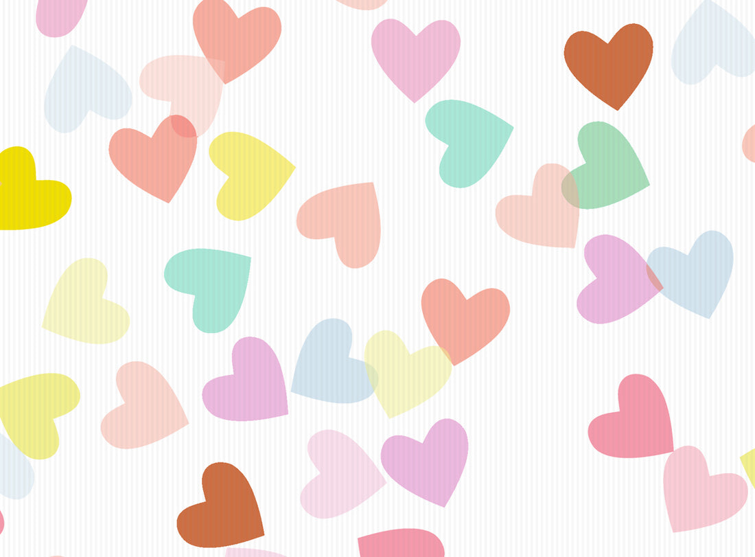 NEU!!! Scattered Hearts Rib Jersey *Summer Love Serie* - Staghorn Eigenproduktion