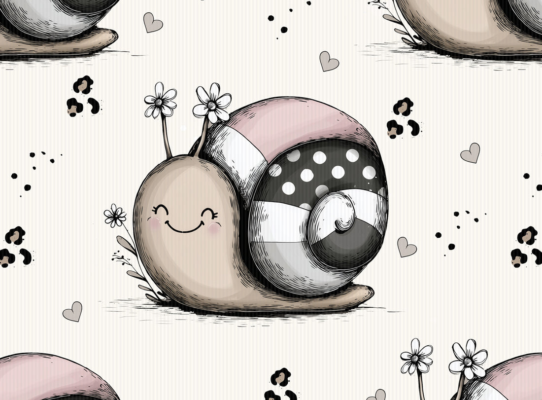  Cutie Schnecke old rose Rib Jersey *Cutie Pies Serie* - Staghorn Eigenproduktion