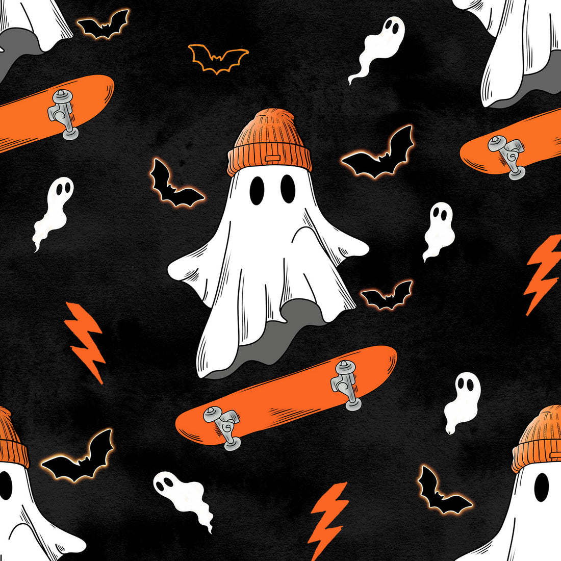 VORBESTELLUNG!! Ghost Allover Bio Sweat *Halloween Jungs 2026 Serie* - Staghorn Eigenproduktion