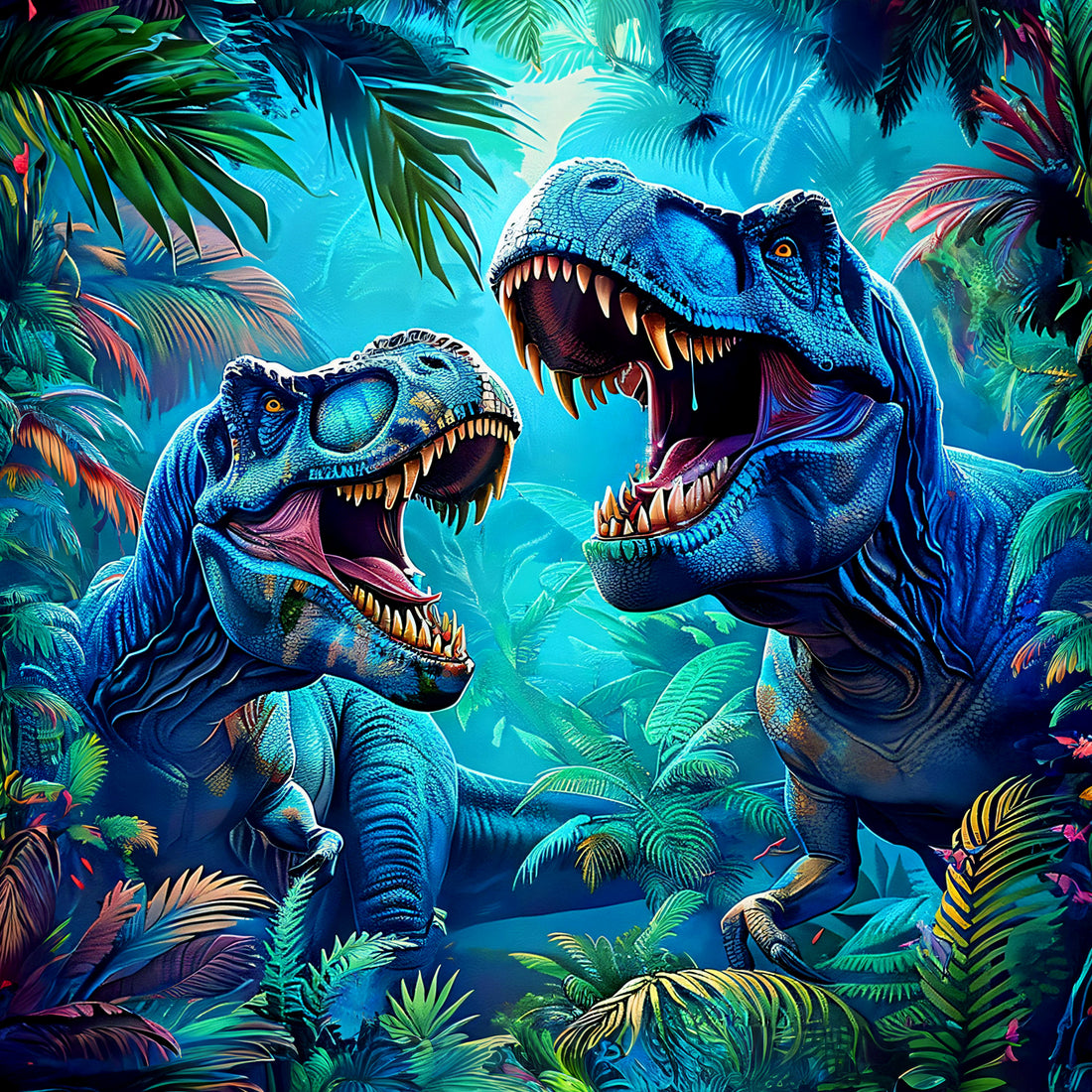 VORBESTELLUNG!! T-Rex Allover Bio Jersey *Dragon Green Serie* - Staghorn Eigenproduktion