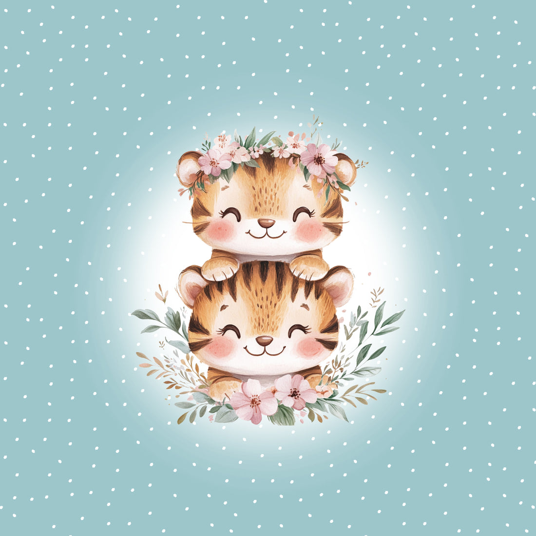 VORBESTELLUNG!! 70cm!! Cutie Tigers Bleu Panel Rose Bio Jersey *Spring Fling Serie* Staghorn Eigenproduktion