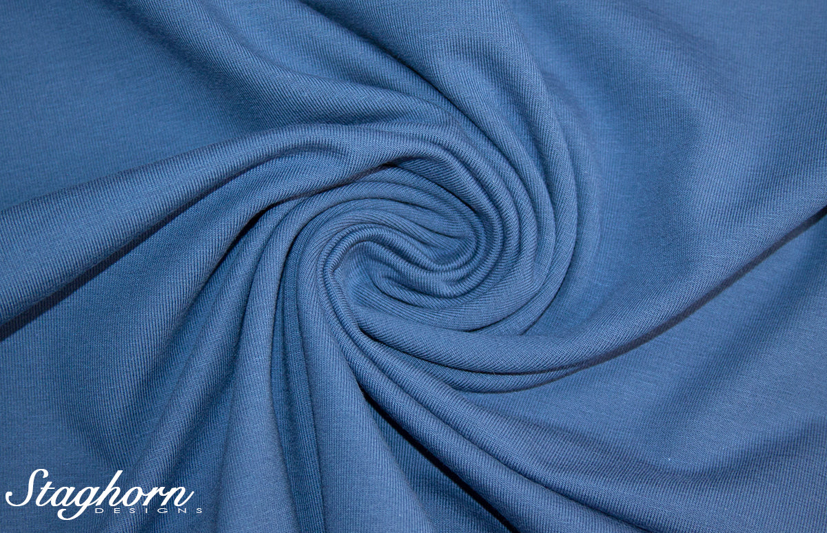 Super Sonderpreis Uni Jersey rauchblau - Baumwolljersey - Oeketex