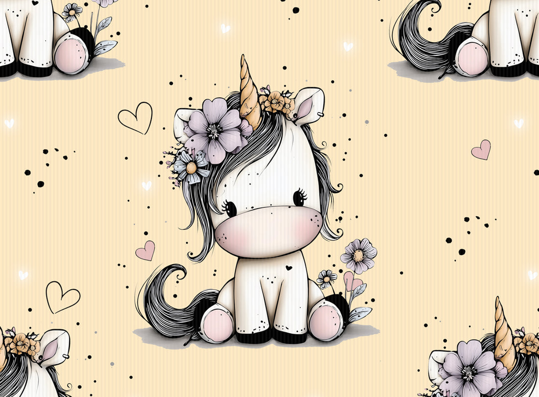 Cutie Unicorn Lemon Rib Jersey *Cutie Pies Serie* - Staghorn Eigenproduktion