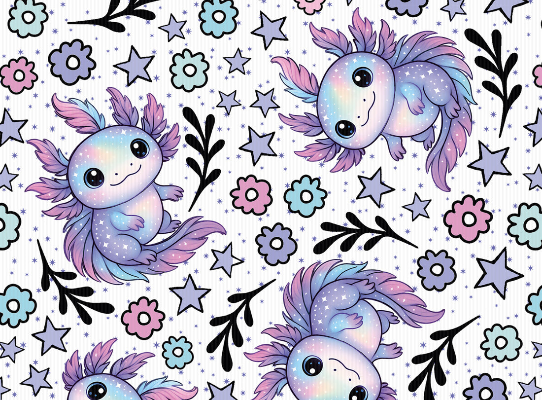 Cutie Axolotl White Rib Jersey *Cutie Pies ll Serie* - Staghorn Eigenproduktion