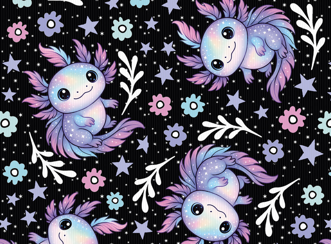 Cutie Axolotl Black Rib Jersey *Cutie Pies ll Serie* - Staghorn Eigenproduktion
