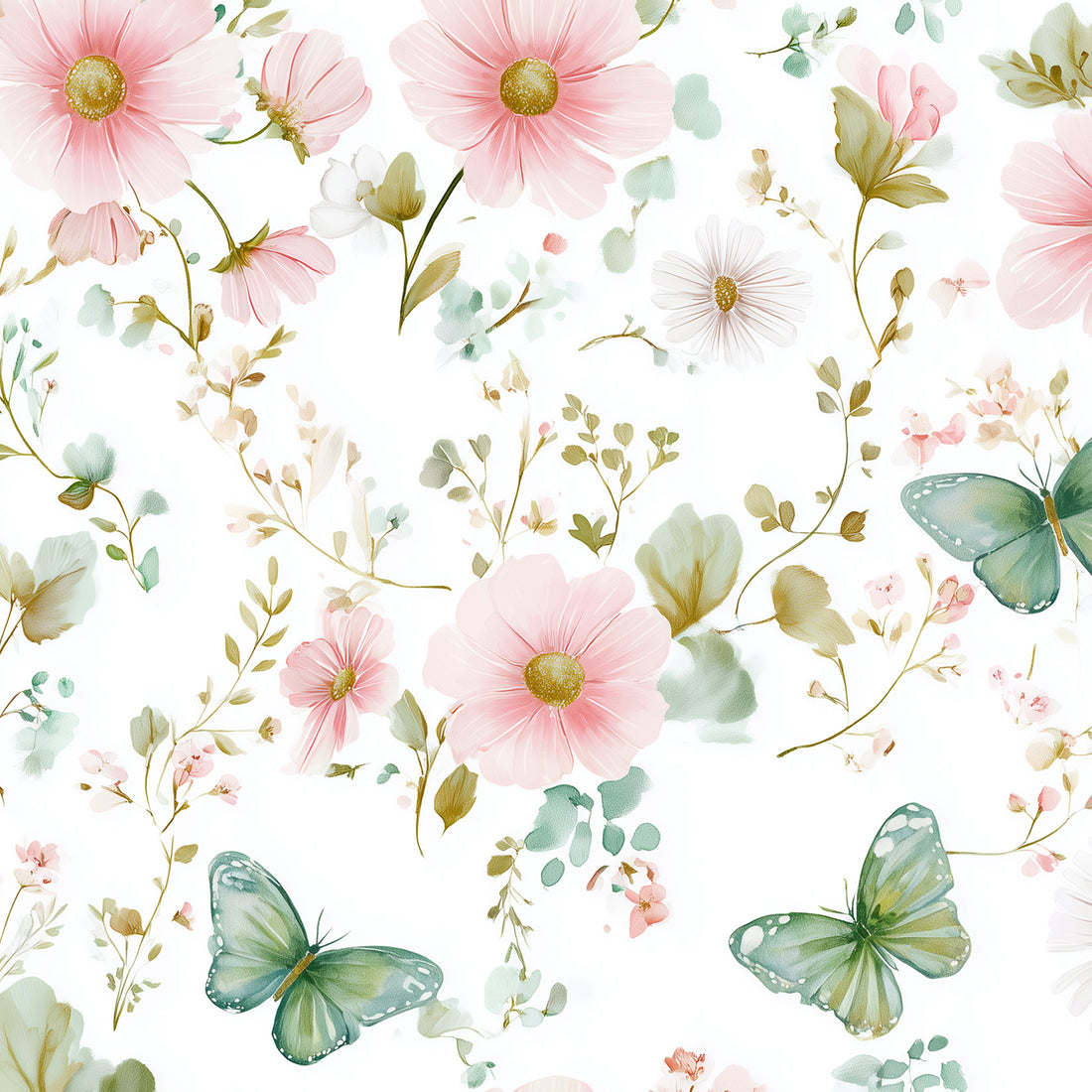 *Watercolor Spring* Bio Jersey *Spring Fling Serie* Staghorn Eigenproduktion
