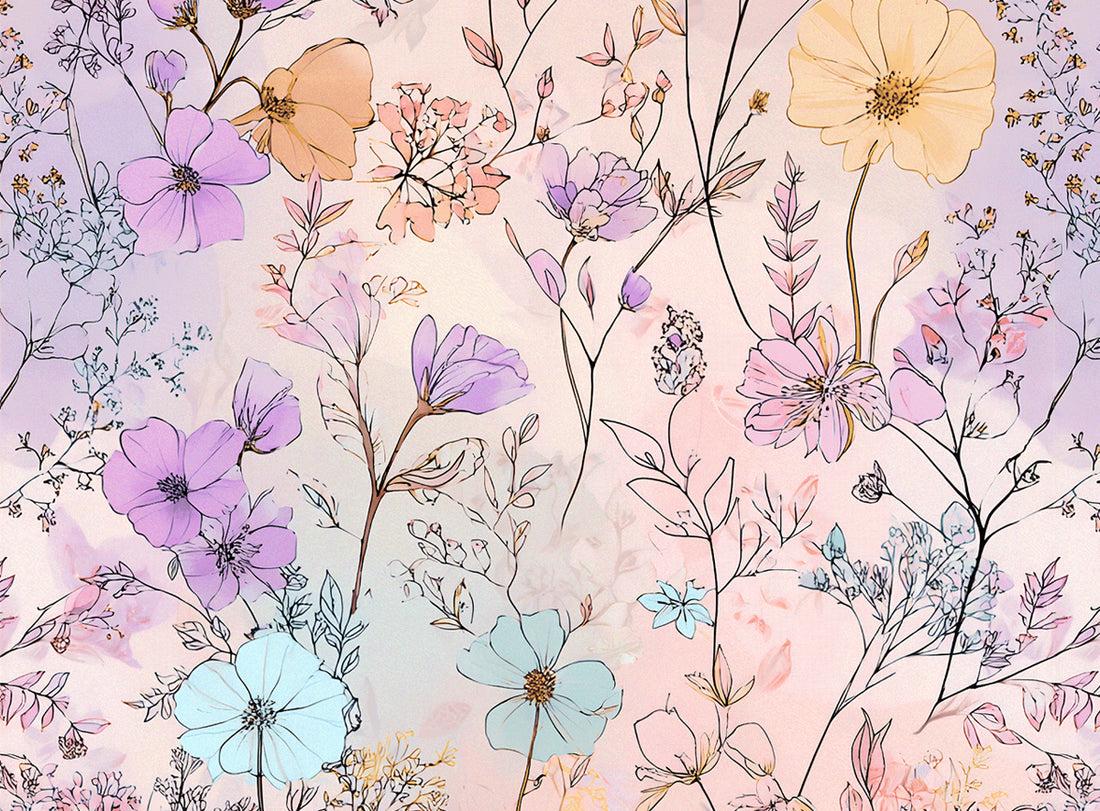 *Floral Verlauf* Bio Jersey *Ostern 2026 Serie* Eigenproduktion