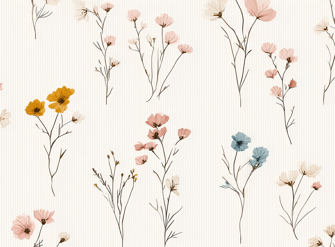 Wildflowers Rib Jersey *Cutie Pies Serie* - Staghorn Eigenproduktion