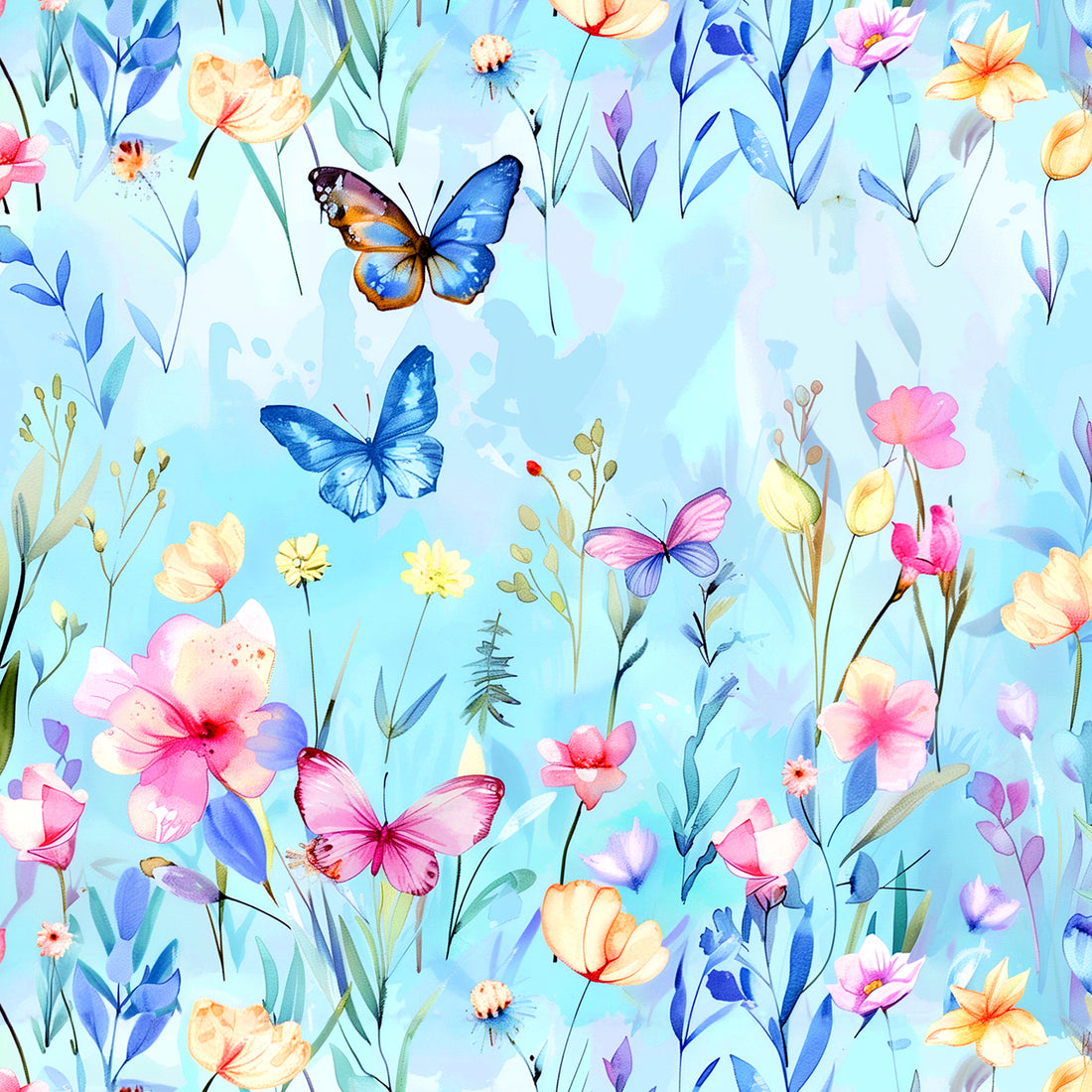 Wildflowers &amp; Butterflies Jersey *Bunter Herbst Serie* - Staghorn Eigenproduktion