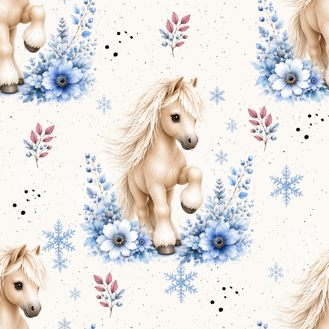 VORBESTELLUNG!! Pony Allover Bio Sweat *Winter 2026 Serie* - Staghorn Eigenproduktion